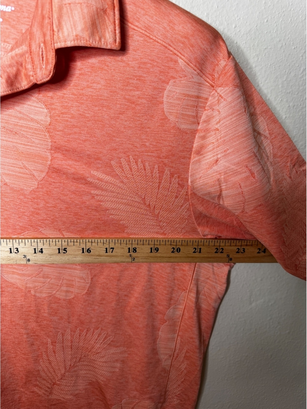 Tommy Bahama IslandZone Polo Shirt Men’s M Coral Tropical Stretch - Picture 5 of 6